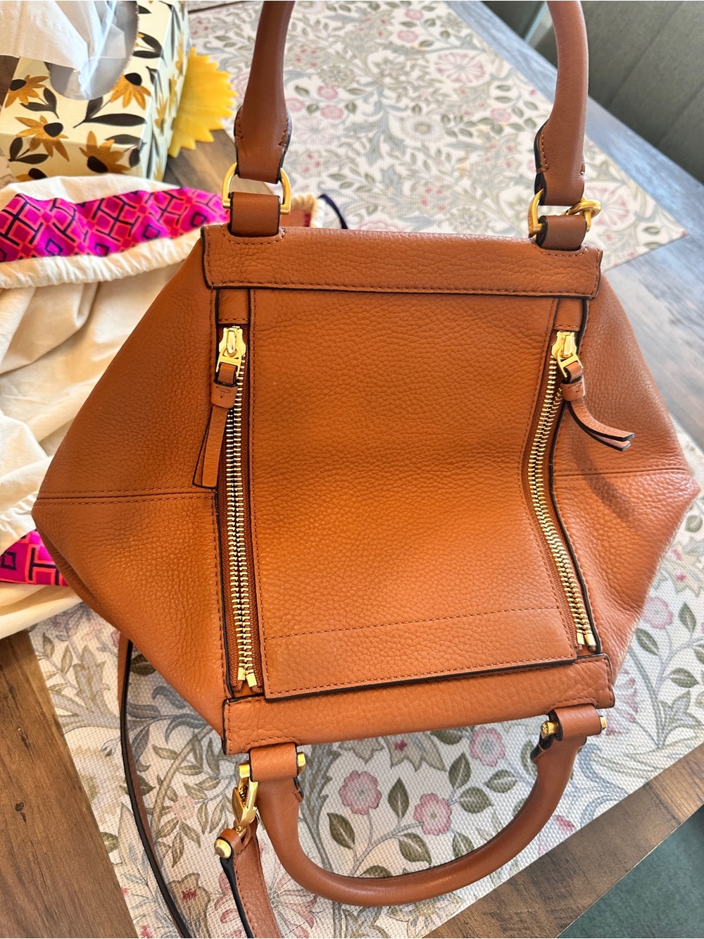 Authentic Tory Burch half moon bag - Picture 3 of 12